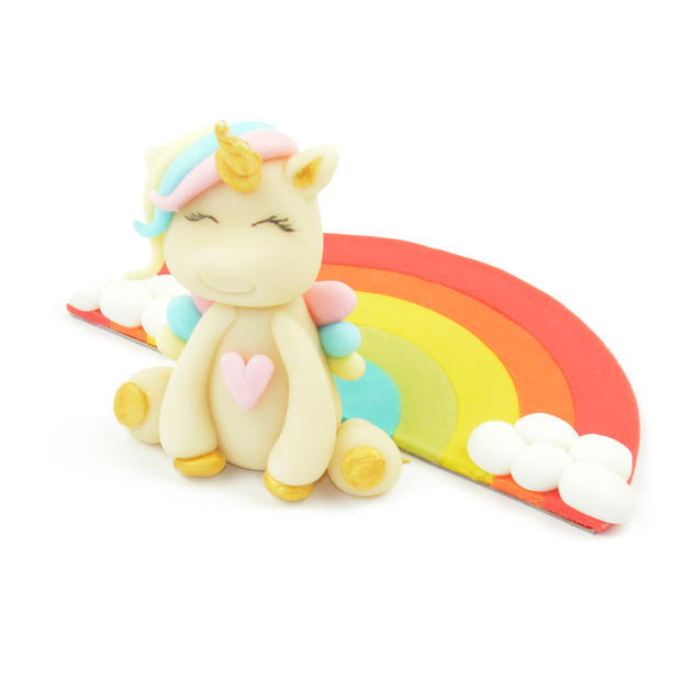 Unicorn rainbow Marsepein