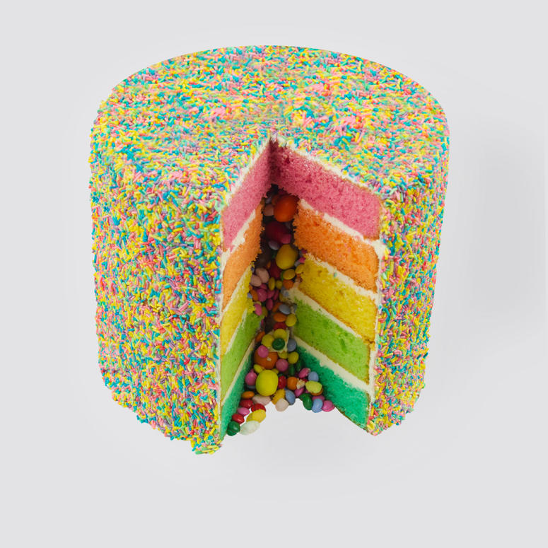 Regenboog Layer Cake