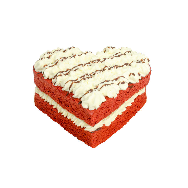 Red Velvet Hart Cake